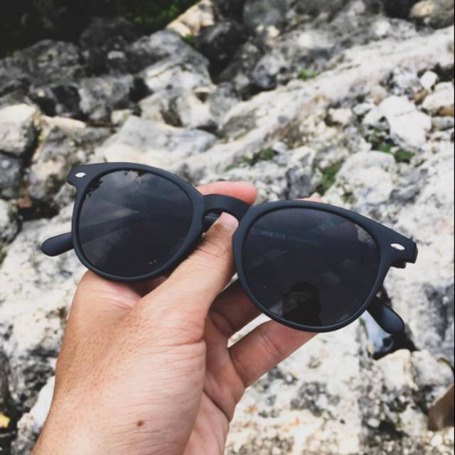 Kacamata hitam kacamata bulat kacamata gaya termurah