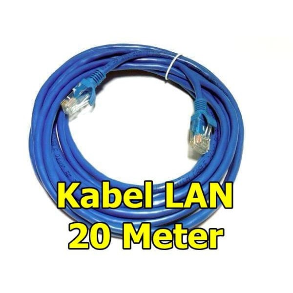 Kabel LAN 20M Cat5E Cat5 Cat 5 20Meter UTP Cable 20 M Network 20 Meter