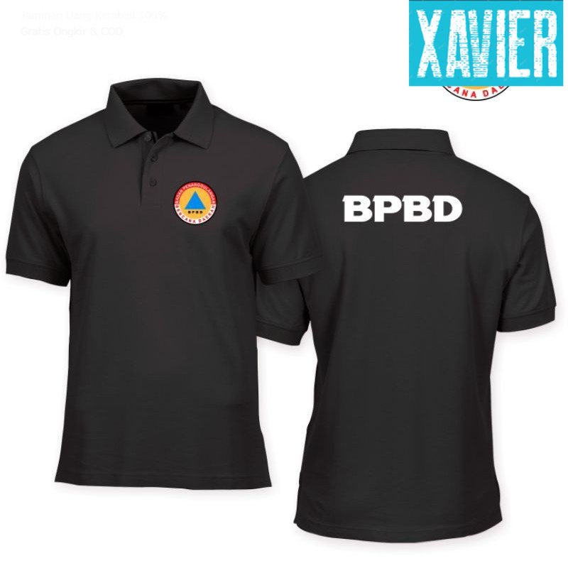 Kaos Polo Shirt Tshirt Baju Kerah Distro BPBD Indonesia polos custom pria wanita keren kata lucu ana