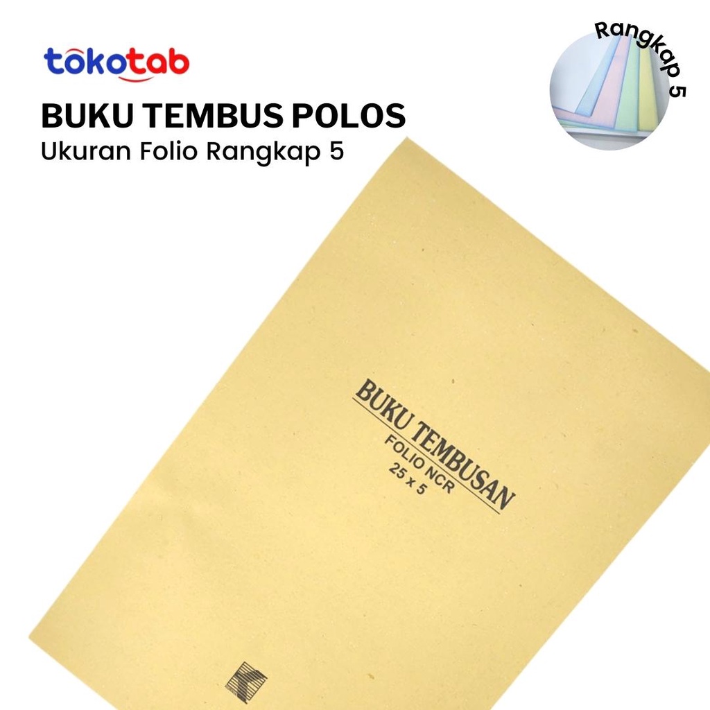 

Tokotab - Buku Tembusan PolosTembus KURNIA Ukuran Folio F4 (5Ply)