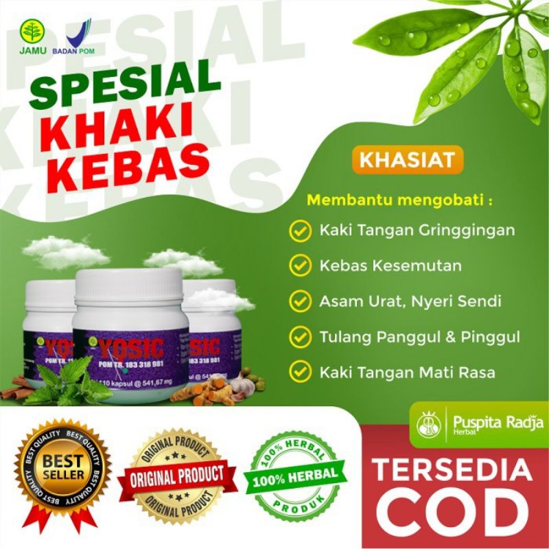 ( BISA COD ) Obat herbal sendi, kebas, kesemutan, Yosic Puspita Radja Jamu Alami Hasan sabila