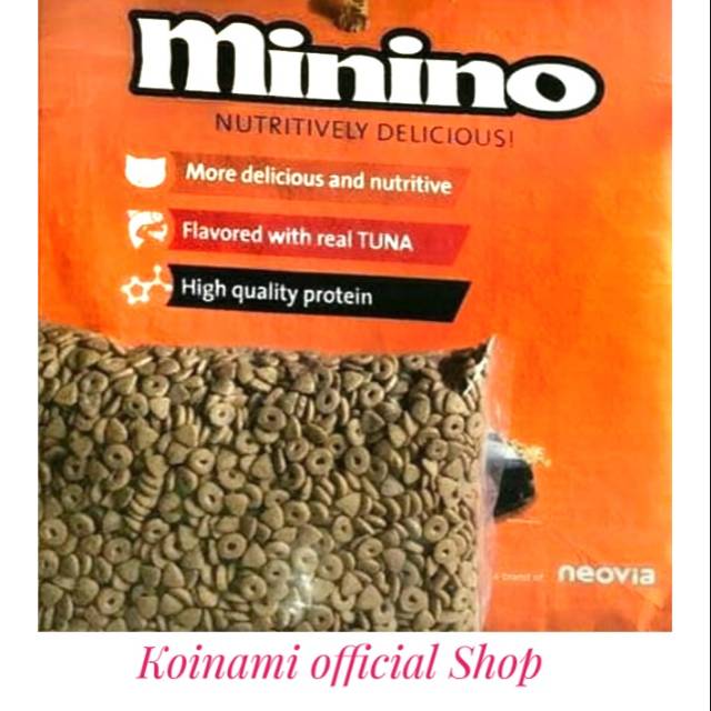 MININO KITTEN ADULT TUNA 500gr REPACK / makanan kucing hewan pakan / cat food / dray food / pet