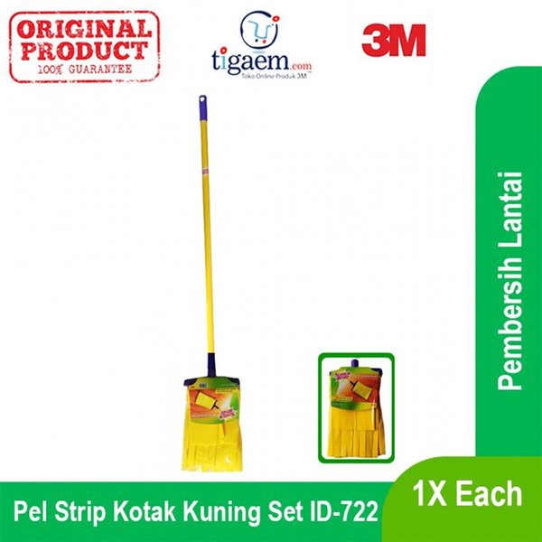 Pel Strip Kuning Kotak Scotch Brite ID-722 . tongkat pel kain murah