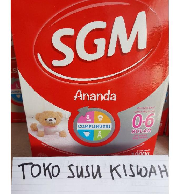 Kekinian - Susu SGM Ananda 0-6 bulan 1000gr SGM Ananda 1 Presinutri 0 to 6 Bulan Susu Box 1000 gram 