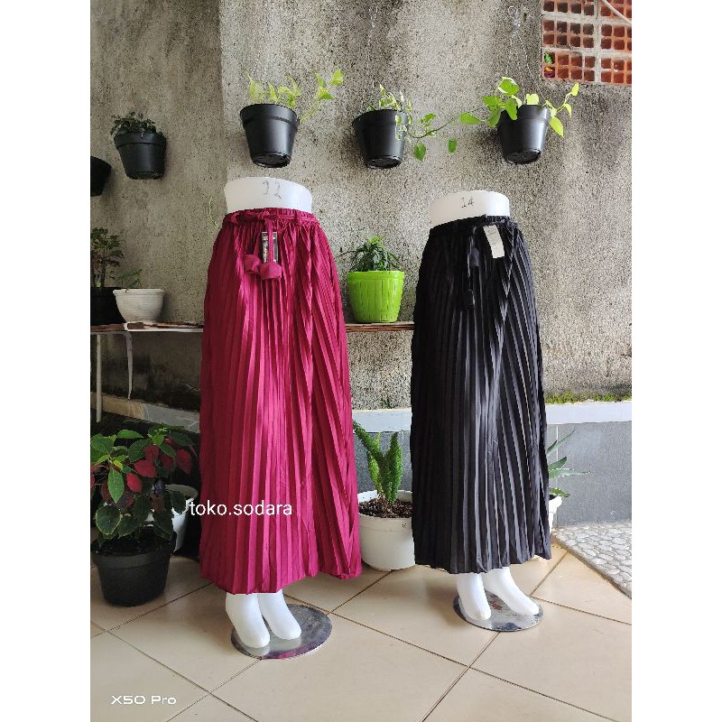 Rok Plisket Moumbloe&quot;Standar // Plisket Hyget Standar //Rok wanita Murah