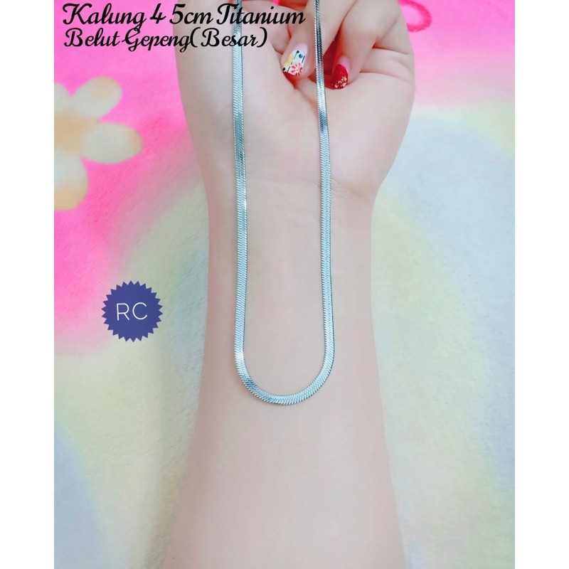 rc kalung 45cm titanium belut gepeng (besar)