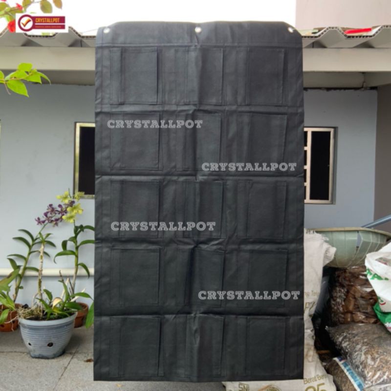 Vertical garden TOB pot kantong( Wall Planter Vertikultur 15 kantong)