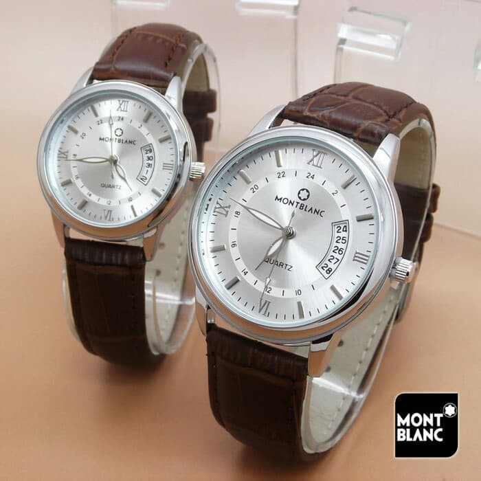 Jam tangan couple montblanc / pria wanita / fashion / simpel -
