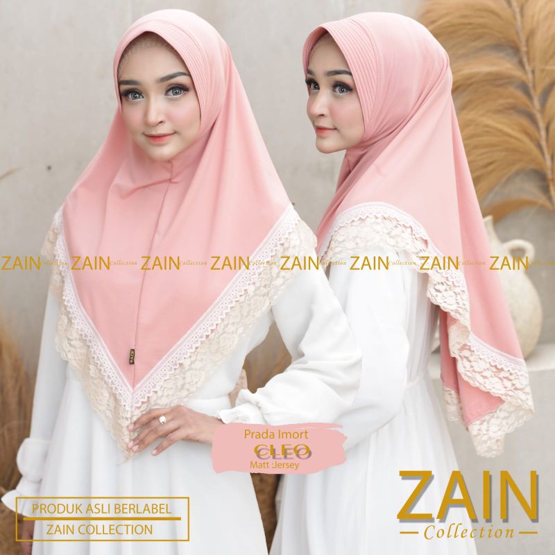 Jilbab Bergo Instan Simpel Cleo Prada Ori Zain-Dusty