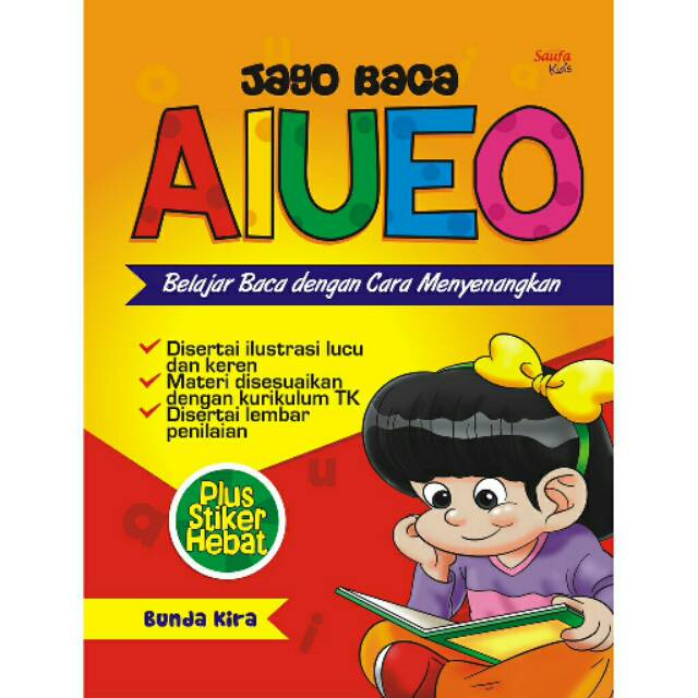 

Buku Jago Baca AIUEO; Belajar Baca dengan Cara Menyenangkan - Saufa