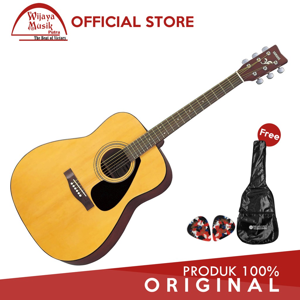 Yamaha Gitar Akustik Acoustic Folk F310 / F 310 / F-310 - Natural + Softcase & 2 Pick