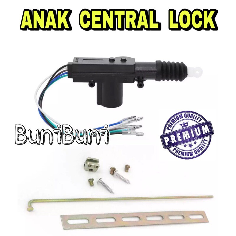 Anak Central Lock / Pistol Sentral Lock Mobil Dengan 2 &amp; 5 Kabel Universal