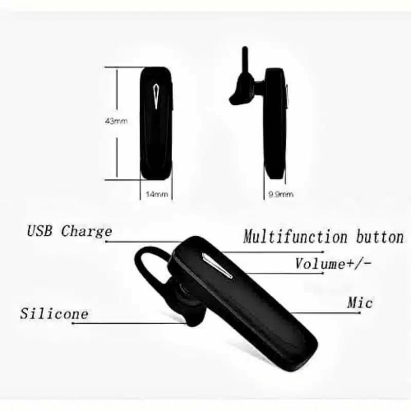 Earphone Bluetooth INFINIX wireless Mono1 headset telfon bisnis mic