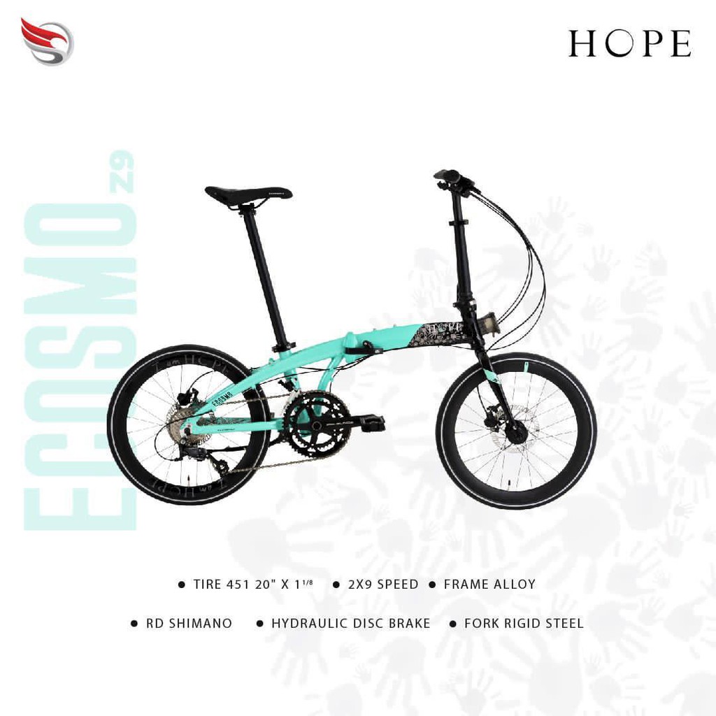 Sepeda Lipat Element Folding Ecosmo Z9 Bike For Hope Wulan Guritno