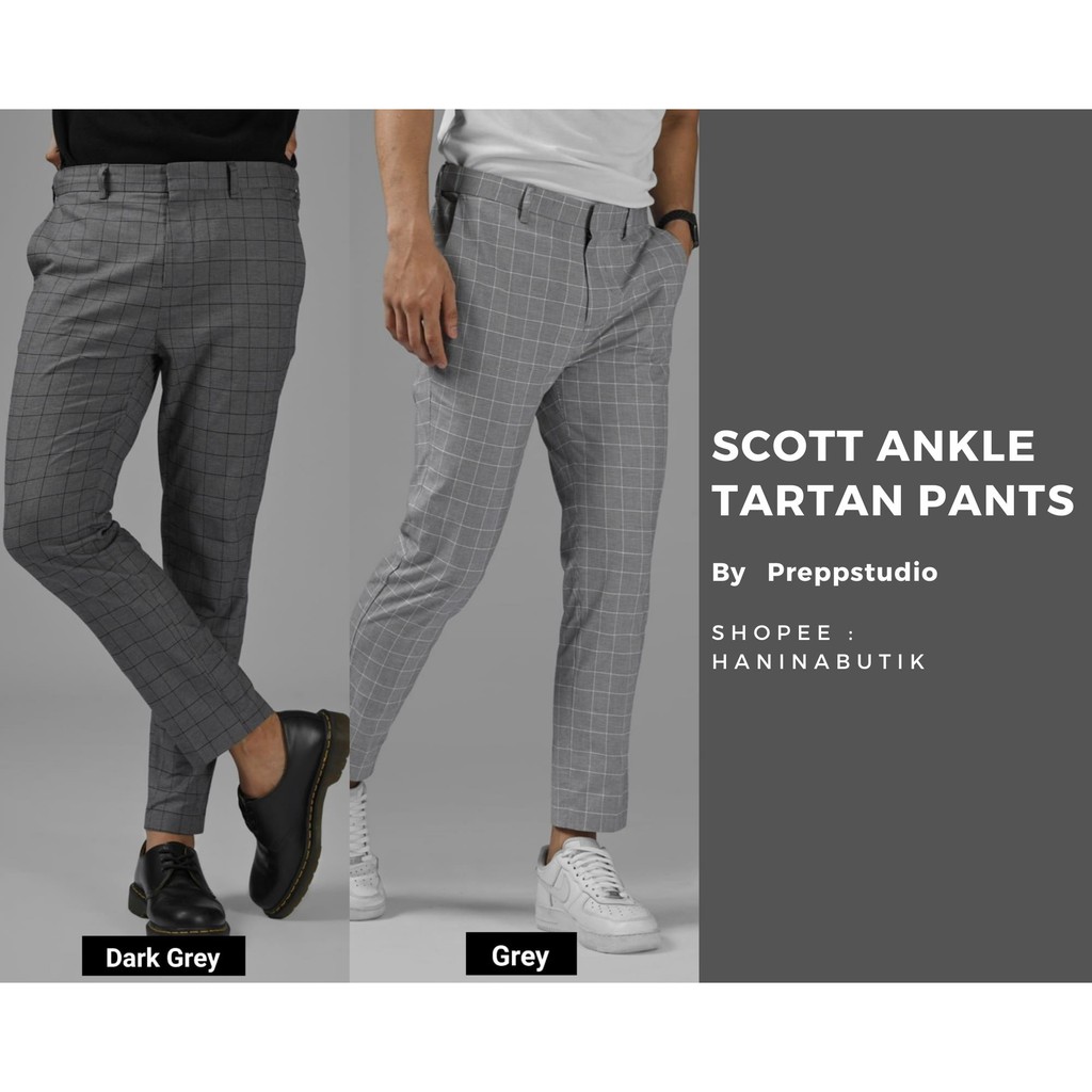 SCOTT ANKLE TARTAN PANTS by PREPPSTUDIO