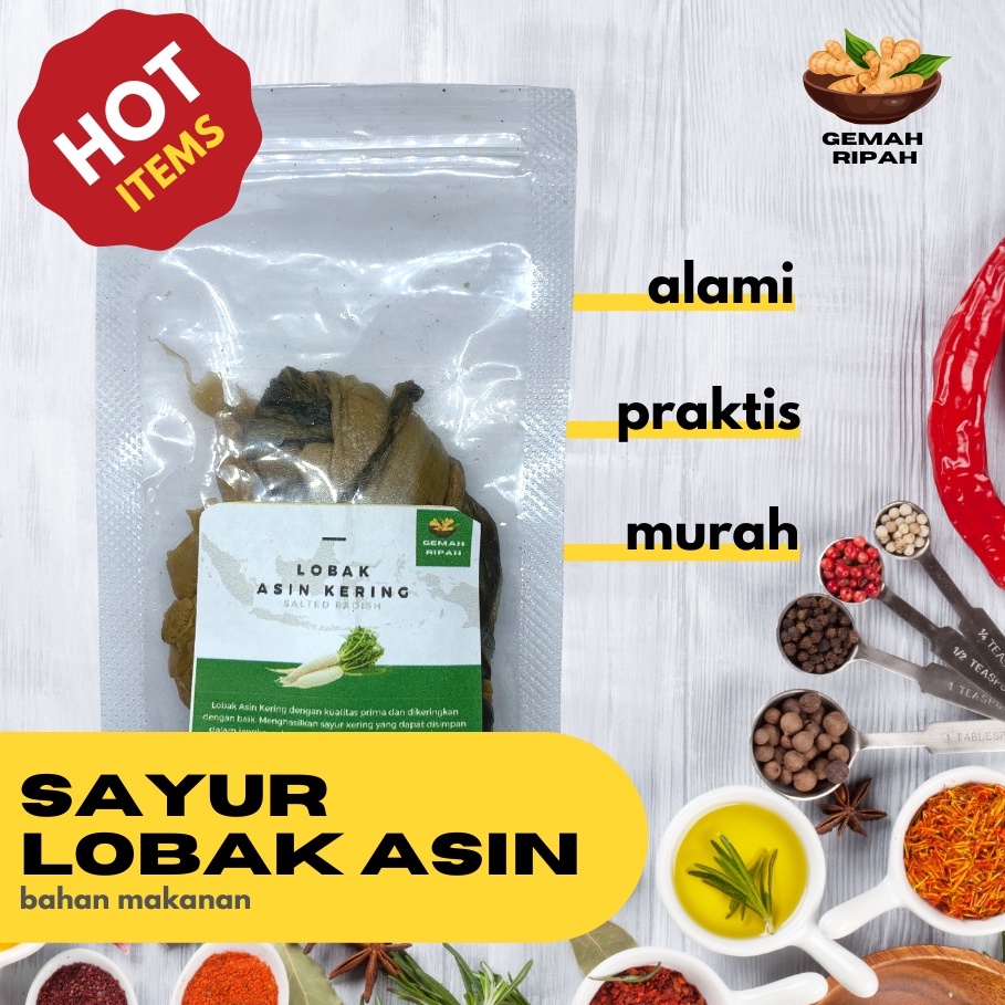 

Lobak Asin Chaipo Choipu Asin 50 gram 5 gram Keripik Lobak Untuk Acar Lobak Cincang Kimchi Pedas