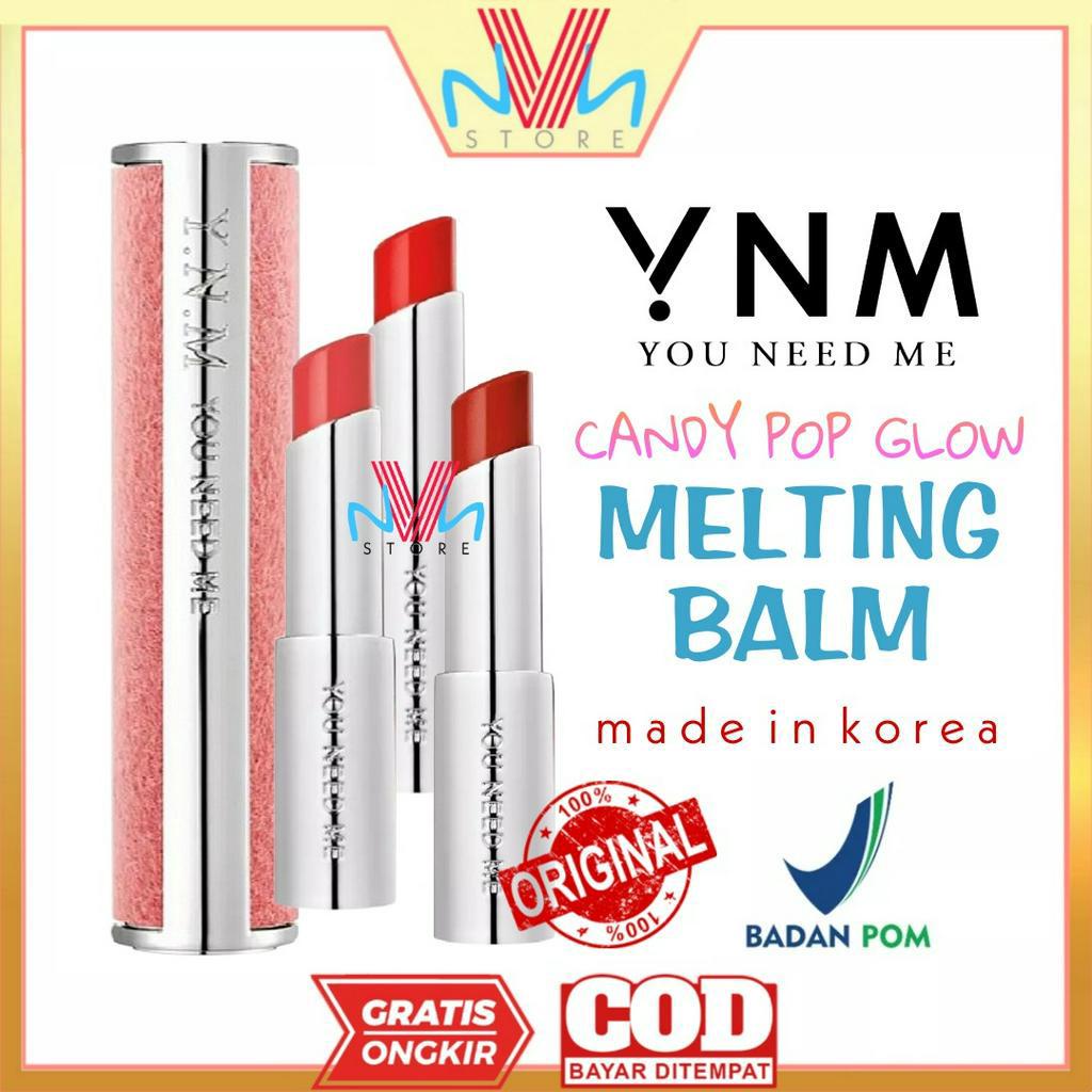 YNM LIP BALM CANDY POP KOREA - YOU NEED ME CANDY POP GLOW MELTING BALM MURAH