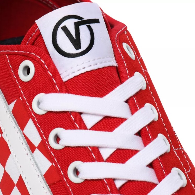 SEPATU VANS OFF THE WALL | BESS NI CHECK RED TRUE WHT