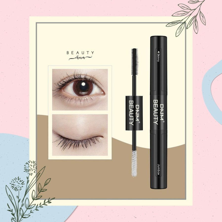 DNM Black 4D Silk Fiber Mascara Pemanjang Bulu Mata Waterproof Longlasting