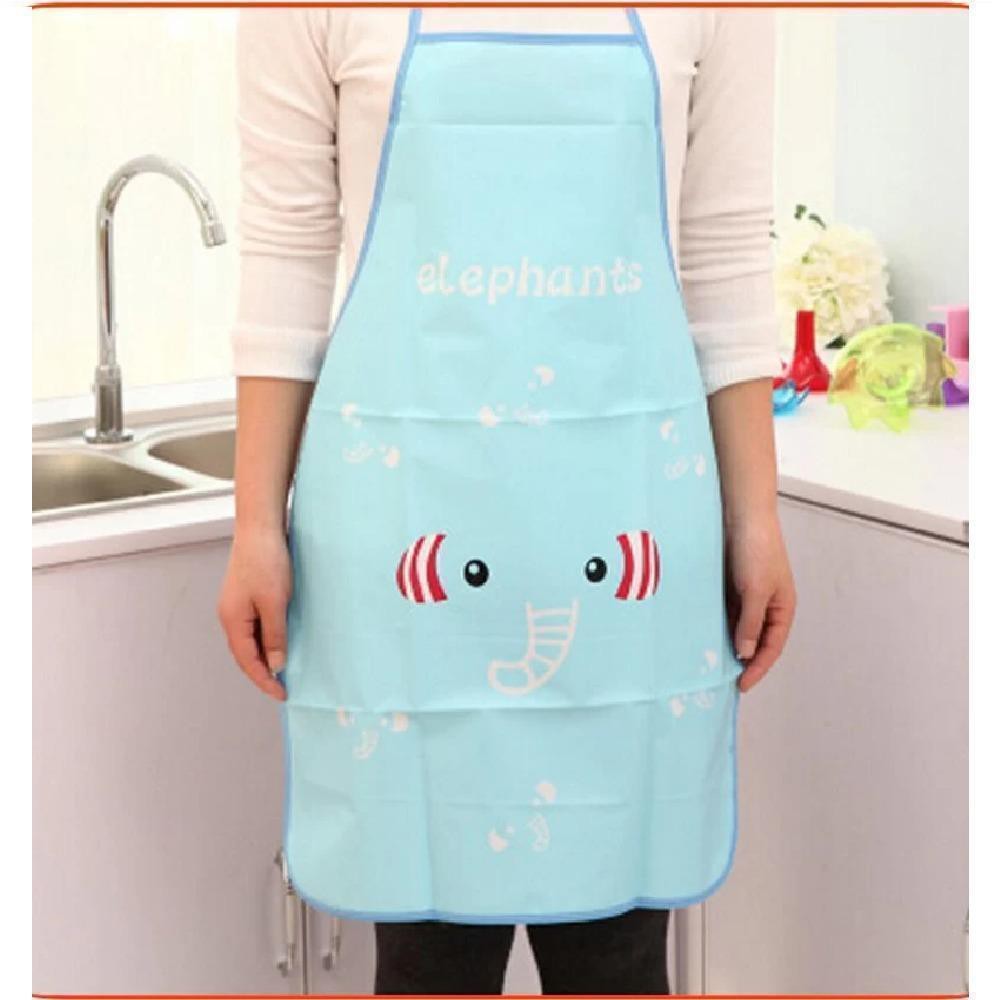 Apron Masak Celemek Karakter Plastik / Cooking Apron Korea / Perlengkapan/Duck Panda Elephant Rabbit