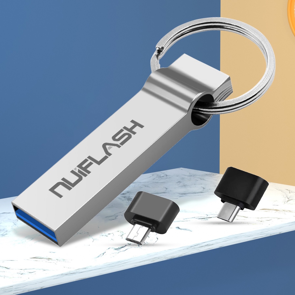Flash Disk USB Mini Bahan Metal Anti Air Kapasitas 512GB / 1TB / 2TB Untuk Nuiflash U Disk Komputer