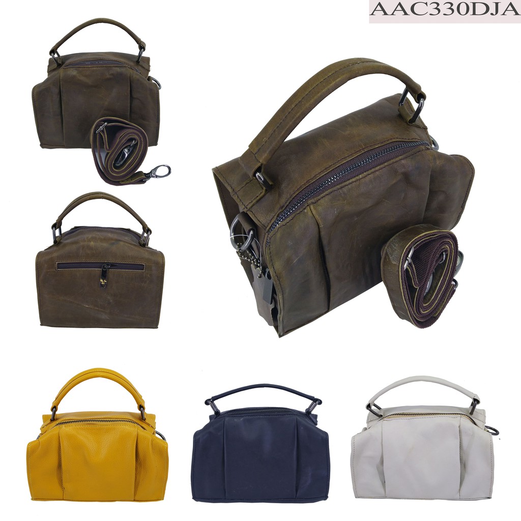 TAS TENTENG KULIT WANITA MINI PJ RESLETING  BS DPN - AAC330DJA