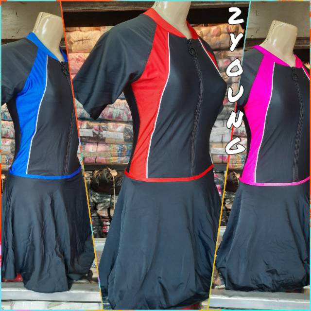 Baju Renang Dewasa Rok Celana Pendek