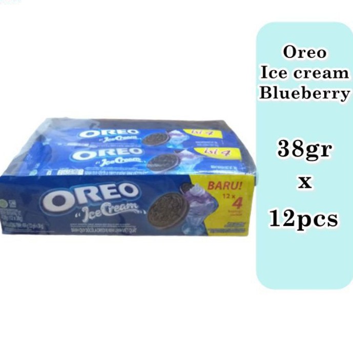 

Snack biskuit cookies slai o'lai, oreo per kotak (12 sachet)