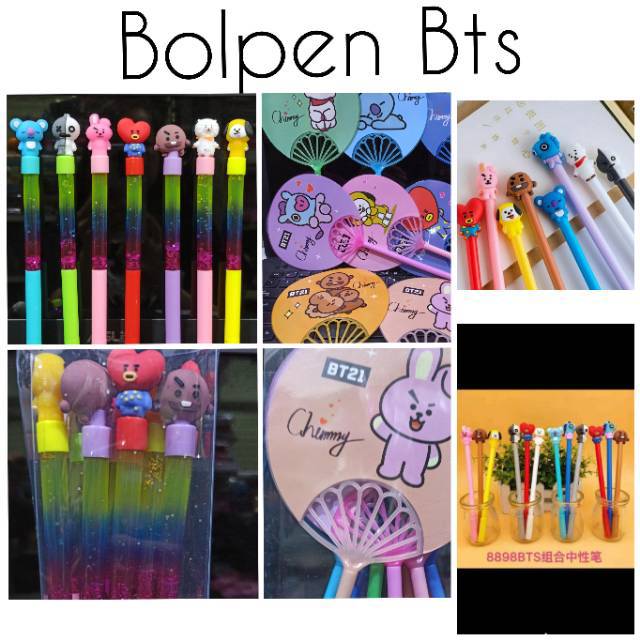 

Bolpen Btsbt21/ pen air gel gliter,pen kipas BTSBT21