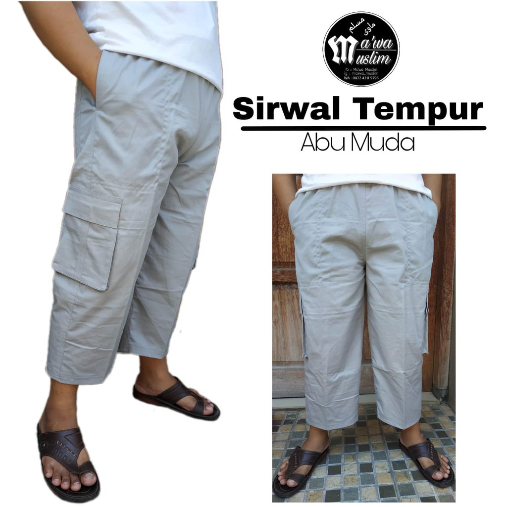 Sirwal TEMPUR / Sirwal Saku samping Celana Cingkrang model tempur