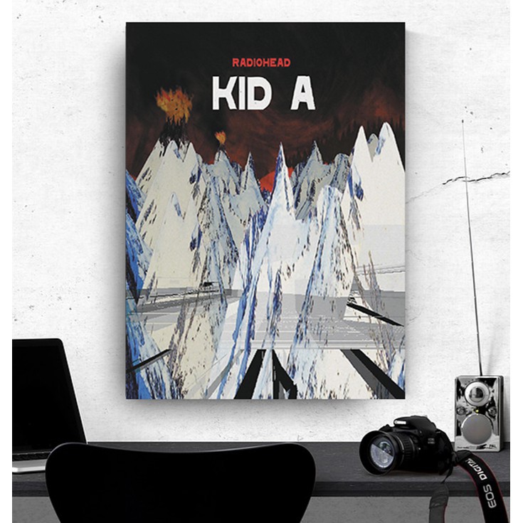 "Radiohead (Kid A)" Poster Kayu (30x22)