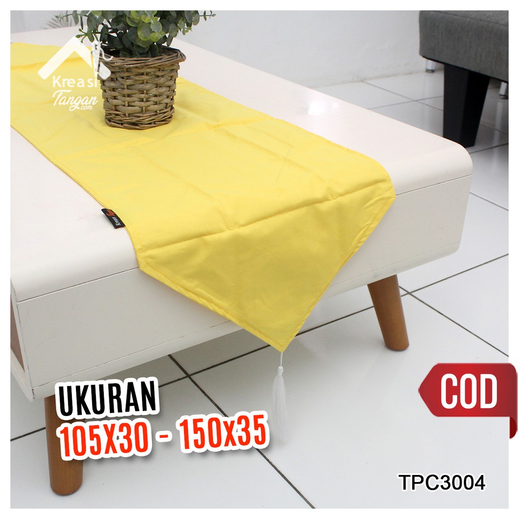 Taplak Meja Polos Table Runner POLOS Ukuran 105x30 &amp; 150x35 (TPC3004)