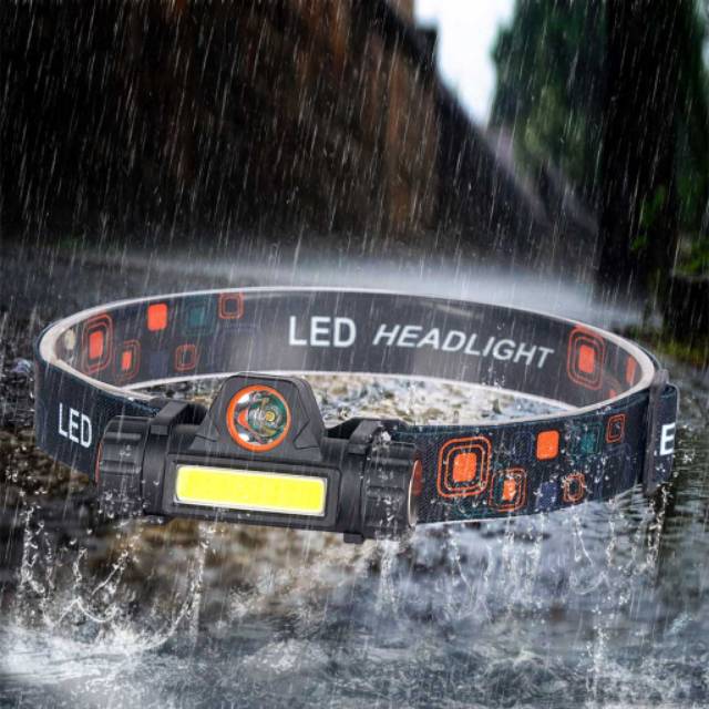 Senter kepala headlamp waterproof bisa di charger ulang headlamp water resistant