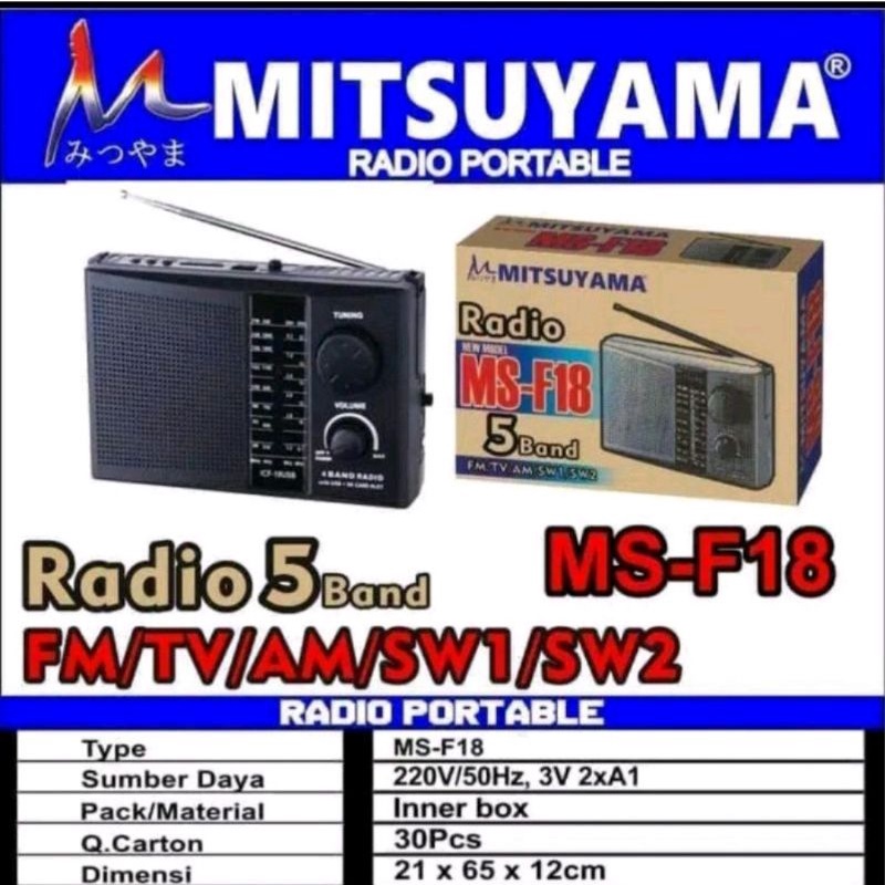 Speaker Radio Portable Mitsuyama MS-F18