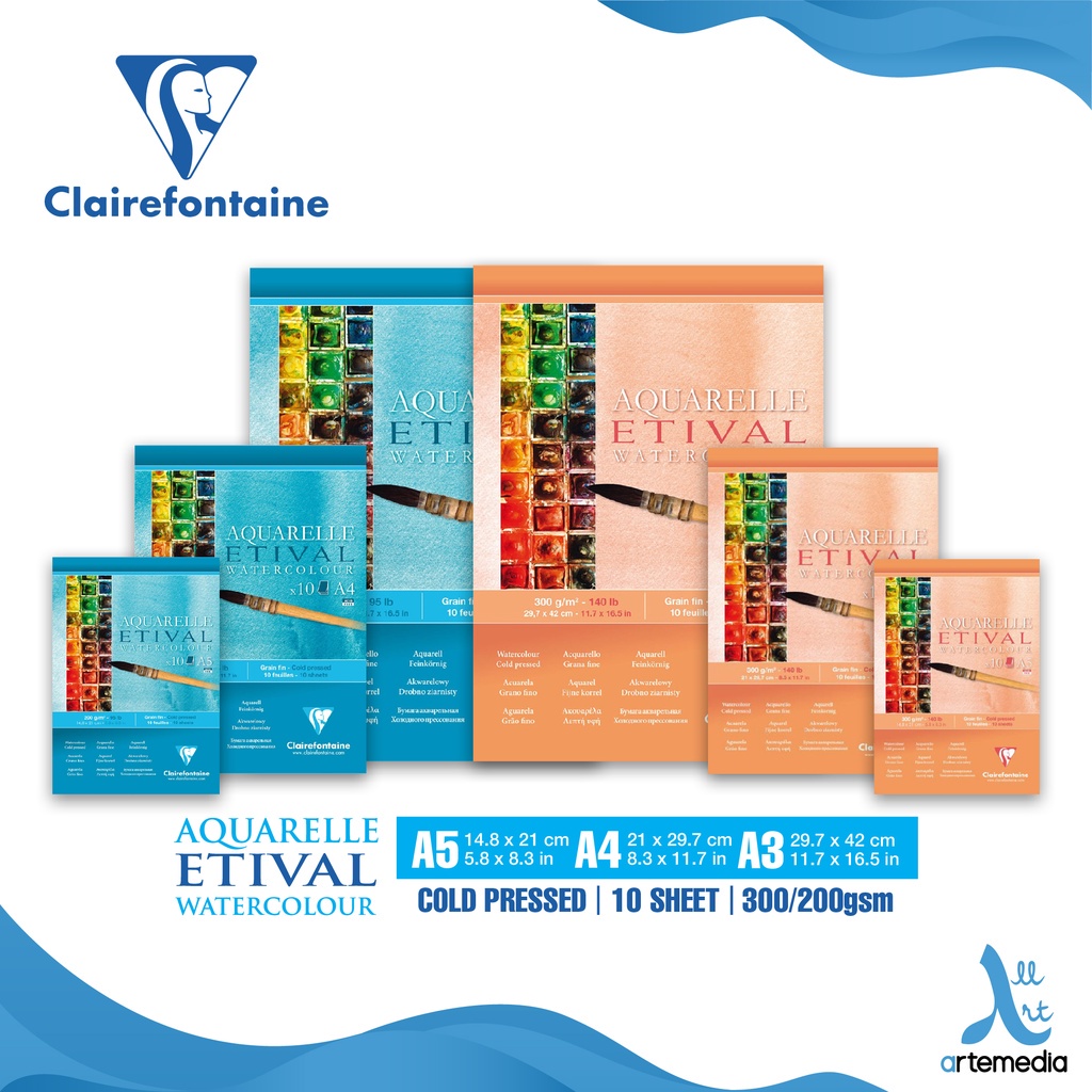 

Clairefontaine Etival Cold Pressed Watercolor Pad