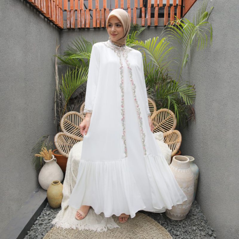TERMURAH KAFTAN SAFIRA+DALAMAN GAMIS PREMIUM