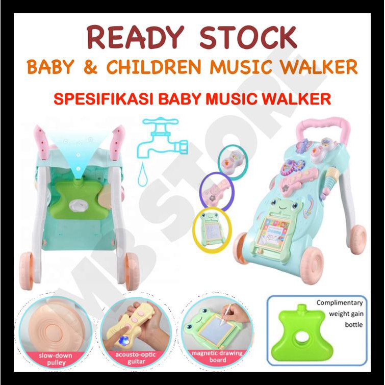 Baby Walker Push Walker Musical - Alat Bantu Jalan Bayi Terbaik