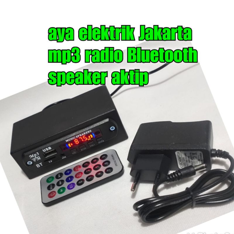 AEBDG Mp3 Bluetooth Rakitan Siap Pakai + adaptor 12volt dc / Rakitan Mp3 USB FM Bluetooth Player DC 