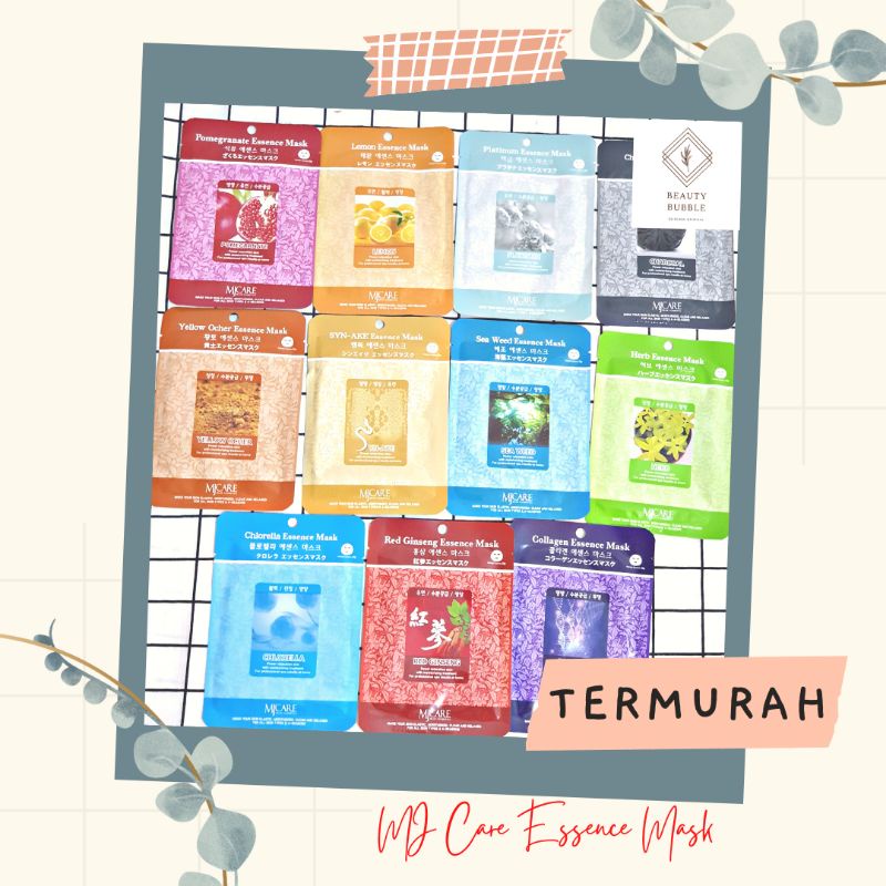[TERMURAH] MJ CARE (MIJIN COSMETICS) ESSENCE SHEET MASK