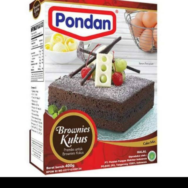 

PONDAN BROWNIES KUKUS 400 GRAM