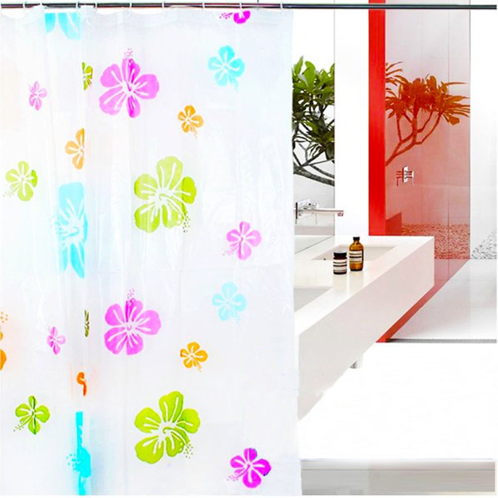 FM - Tirai Kamar Mandi TEBAL Ukuran 180 x 180 cm Shower Curtain - Random Motif