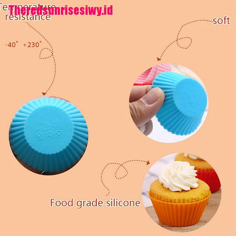 6 Pcs Cetakan Cupcake Bahan Silikon