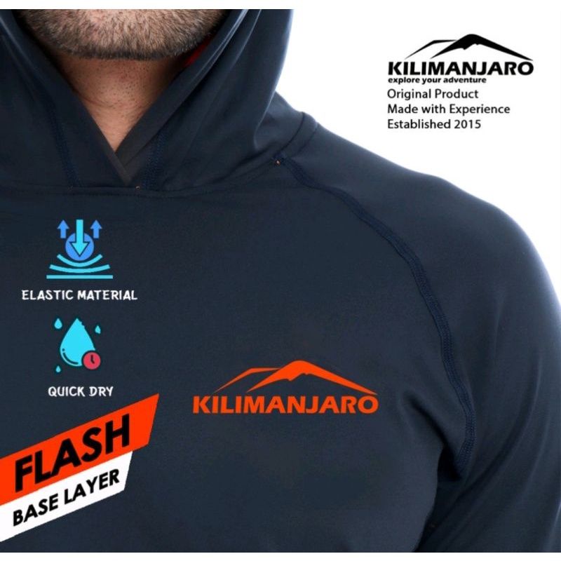 BARU- BASELAYER KILIMANJARO FLASH - BASELAYER HOODIE - BASELAYER