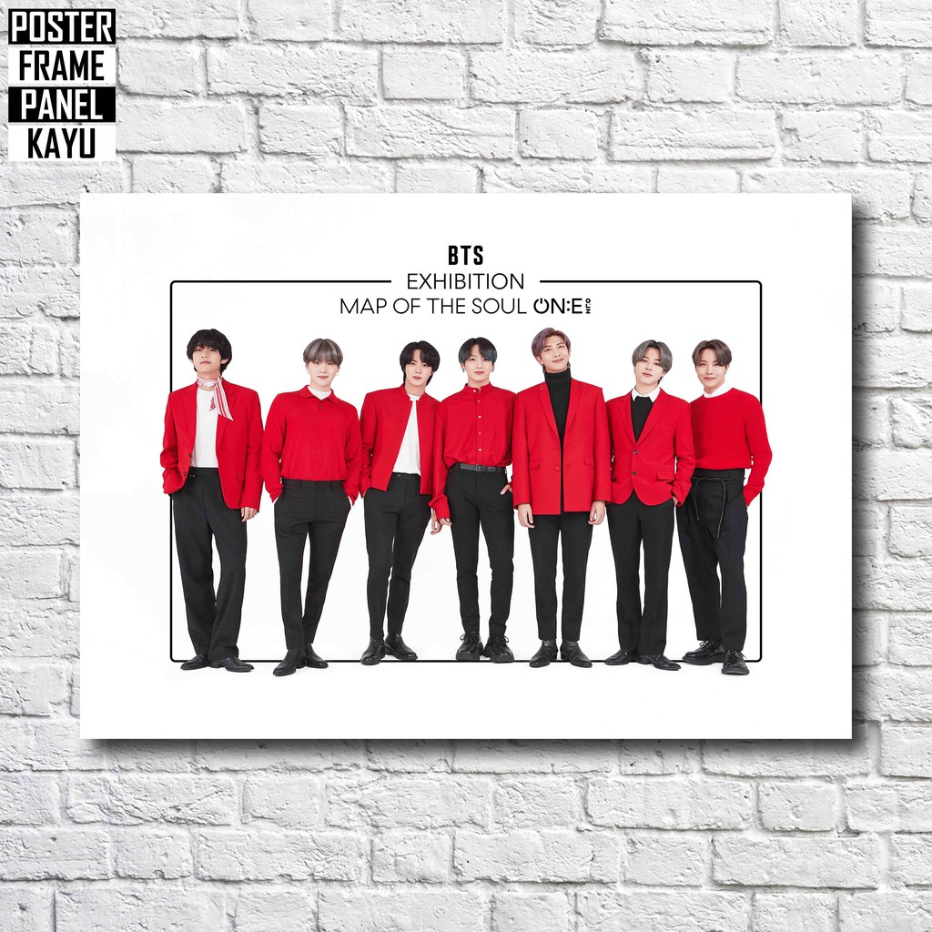 Poster BTS EXHIBITION Map Of The Soul ONE Frame Kayu Solid A4 BTS373