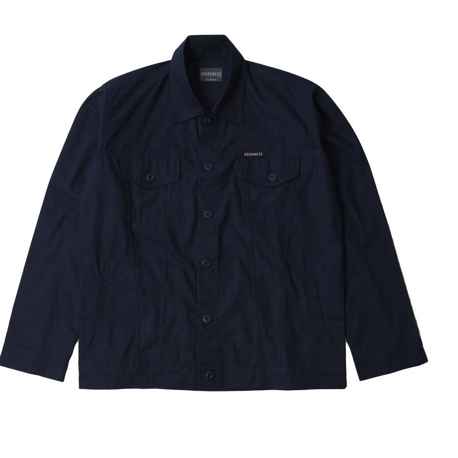 10.10 Roughneck Tj004 Navy Gorgeous Trucker Twill Jacket