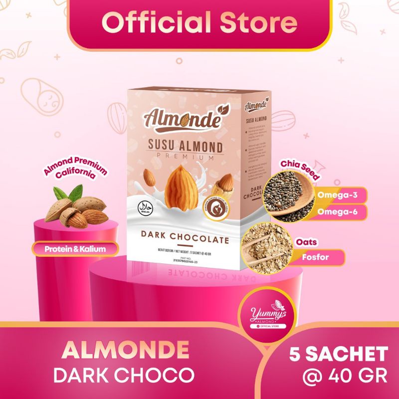 

Almonde Dark Choco susu almond ibu hamil