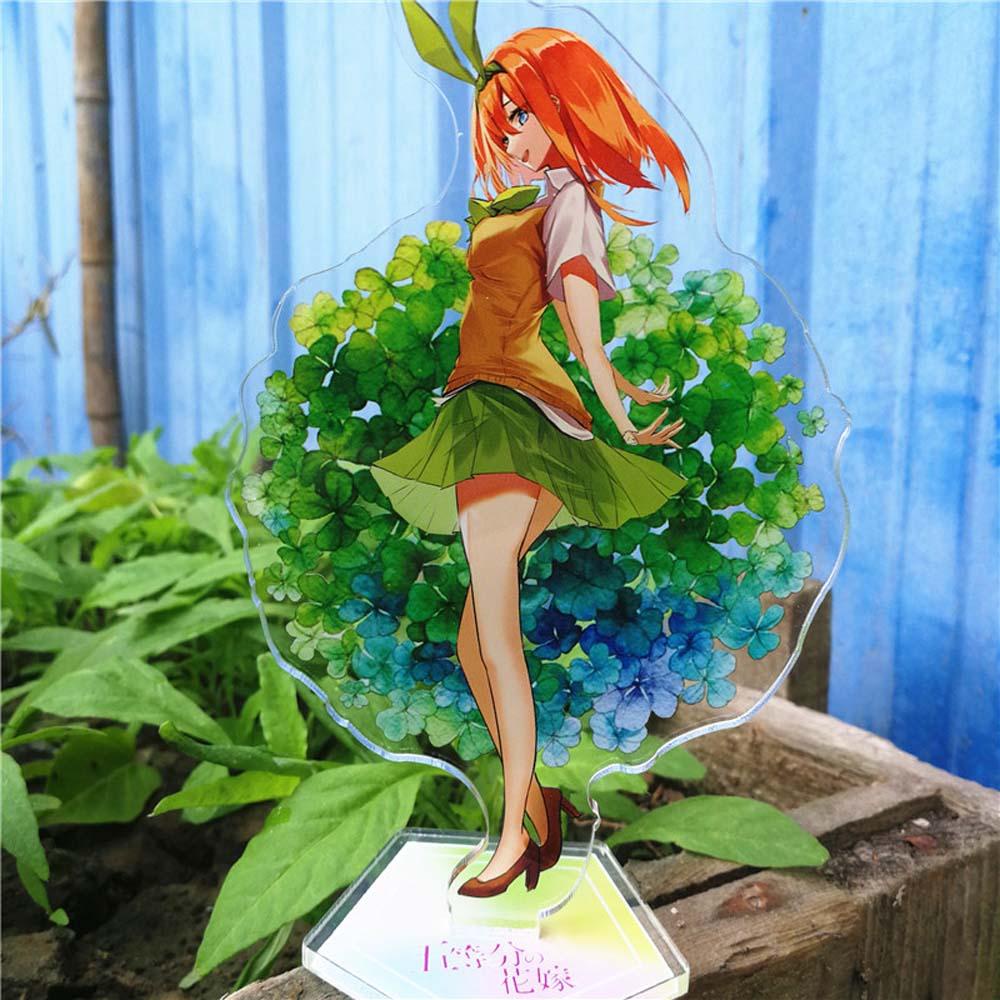 [Elegan] Nakano Miku Anime Action Figure Fashion Yotsuba Itsuki Dekorasi Mainan Koleksi Model Gotoubun No Hanayome Quintessential Figure Model Plat