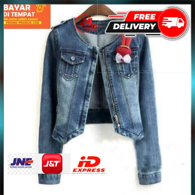 NADHIVASTORE BAJU JAKET LEA JEAN WASH