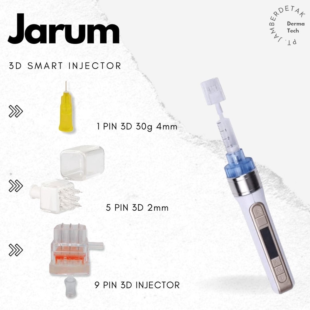 jarum 9 pin 5 pin 1 pin needle dan tube for 3d smart injector pen korea import