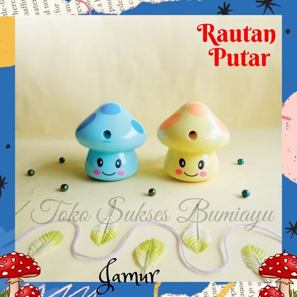 

Rautan Pensil Putar Karakter Jamur / Rautan Putar / Serutan Pensil Putar Karakter